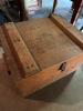 Wood Storage Chest Stamped Raytheon Waltham, Mass