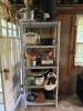 Kitchen Goods and Lawn and Garden Items with Shelf