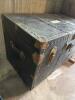 Antique Steamer Trunk with Brass Hardware and Upper Storage Tray - 2