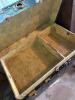 Antique Steamer Trunk with Brass Hardware and Upper Storage Tray - 5
