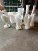 Milk Glass Vases and Goblets in the Manner of Fenton and Indiana Glass