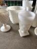 Milk Glass Vases and Goblets in the Manner of Fenton and Indiana Glass - 2
