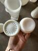 Milk Glass Vases and Goblets in the Manner of Fenton and Indiana Glass - 7