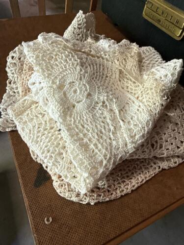 Crocheted Lace Doilies in Vintage Style