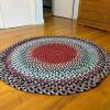 Round Braided Multicolor Rug, 4 ft - 2
