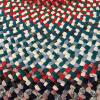 Round Braided Multicolor Rug, 4 ft - 4
