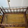 Antique Bobbin-Turned Wooden Baby Crib - 6