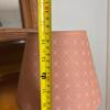 Decorative Pink Table Lamp with Wooden Doll Motif - 9