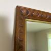 Hand-Carved Rectangular Wooden Wall Mirror - 3