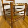 Wooden Spindle Back Chair with Woven Rush Seat - 5