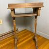 Rustic Wooden Side Table with Turned Legs - 4