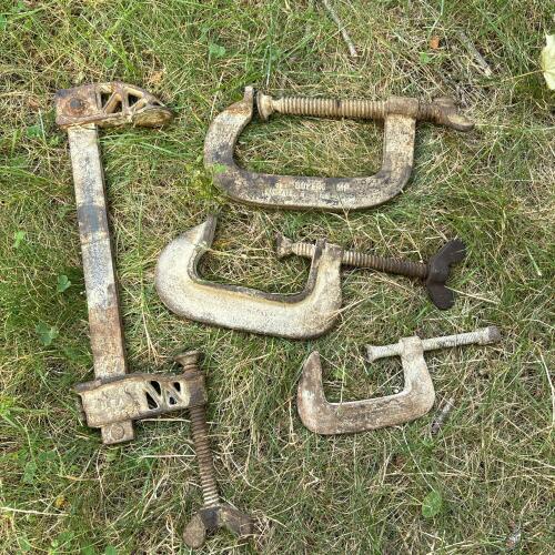 Vintage Bar Clamp & C-Clamps