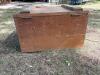 Wooden Storage Box With Hinged Lid and Printed Markings - 5