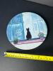 Cats!! - Cat Motif Wall Clock and Italian Plastic Trivet - 4