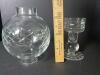 Polish Cut Crystal 2 Piece Globe and Base - 2