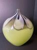 Contemporary Art Glass Vase With Pulled Feather Design - 2