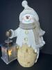 Snowman 15" Figurine with Lighted Lantern - 2