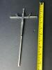Modernist Metal Crucifix and Porcelain Madonna Statue - 2