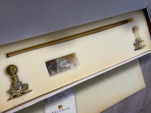 New Baldwin Peyton 18" Towel Bar Polished Brass