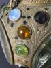 MCM Jeweled Glass and Brass Hanging Lantern in Moorish-Style - 4