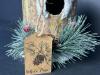 White Pine Brand, Cardboard Rustic Snowy Birdhouse Ornament - 2