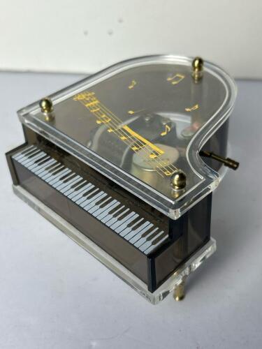 Clear Grand Piano Music Box Plays We've Only Just Begun
