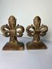 Pair of Small Fleur-de-Lis Bookends in Art Deco Style - 5
