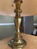Brass Table Lamp With Pleated Shade - 2