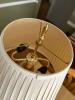 Brass Table Lamp With Pleated Shade - 4