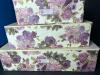Trio of Floral Decorative Storage Boxes by Tri-Coastal Design - 3