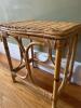 Small Rattan Wicker Side Table - 17" x 15" x 10"