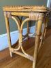 Small Rattan Wicker Side Table - 17" x 15" x 10" - 3