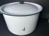 White Enamelware Stock Pot With Lid - 2