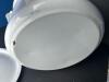 White Enamelware Stock Pot With Lid - 6