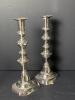 Pair of Newport Silver Plated Georgian-Style Candlesticks