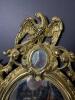 Heavy Gilt Federal-Style Convex Wall Mirror With Eagle Crest - 2