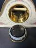Lenox Quartz Mantel Clock Floral China with Gold Trim - 7