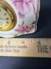Small Lenox Porcelain Floral Quartz Mantel Clock - 6