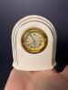 Small Lenox Quartz Mantel Clock with Gold Trim