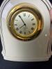 Small Lenox Quartz Mantel Clock with Gold Trim - 5