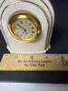 Small Lenox Quartz Mantel Clock with Gold Trim - 8