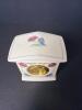 Small Lenox Floral Porcelain Mantel Clock - 2