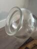 Antique Wall-Mounted Brass and Wood Glass Lamp - 9