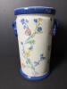 Neptune Porcelain Floral Vase with Blue Trim
