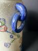 Neptune Porcelain Floral Vase with Blue Trim - 3
