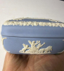 Blue Jasperware Trinket Box with Classical Reliefs - 2