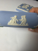 Blue Jasperware Trinket Box with Classical Reliefs - 3
