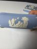 Blue Jasperware Trinket Box with Classical Reliefs - 4
