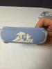 Blue Jasperware Trinket Box with Classical Reliefs - 5