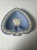 Wedgwood Blue Jasperware Heart Dish with Classical Relief